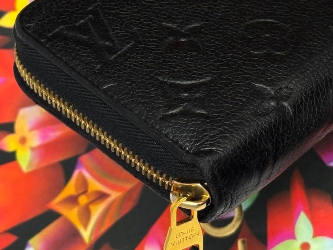良品！ルイヴィトン　アンプラント　ジッピーウォレット　ブラック