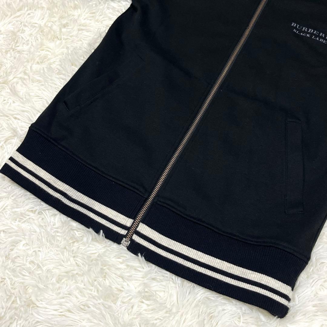 美品✨バーバリーブラックレーベル リバーシブルブルゾン 千鳥格子 ブラック M