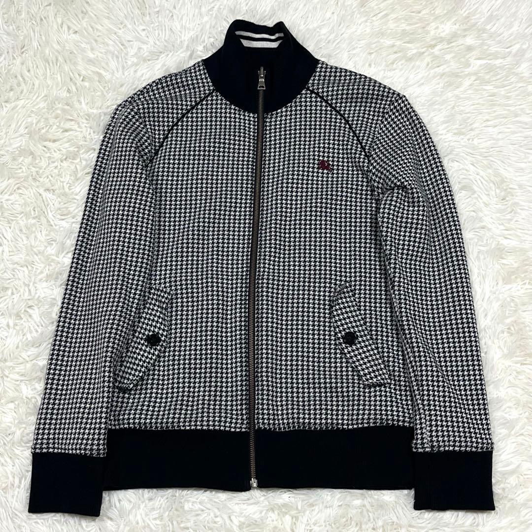 美品✨バーバリーブラックレーベル リバーシブルブルゾン 千鳥格子 ブラック M