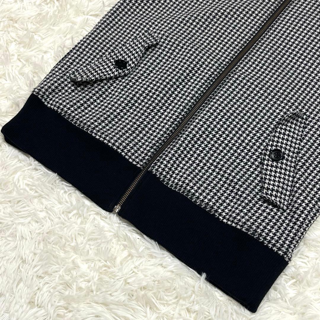 美品✨バーバリーブラックレーベル リバーシブルブルゾン 千鳥格子 ブラック M