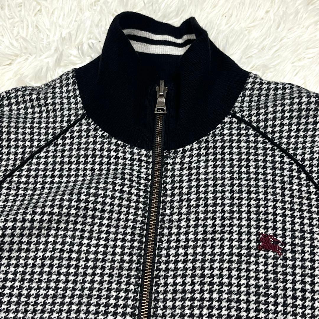 美品✨バーバリーブラックレーベル リバーシブルブルゾン 千鳥格子 ブラック M