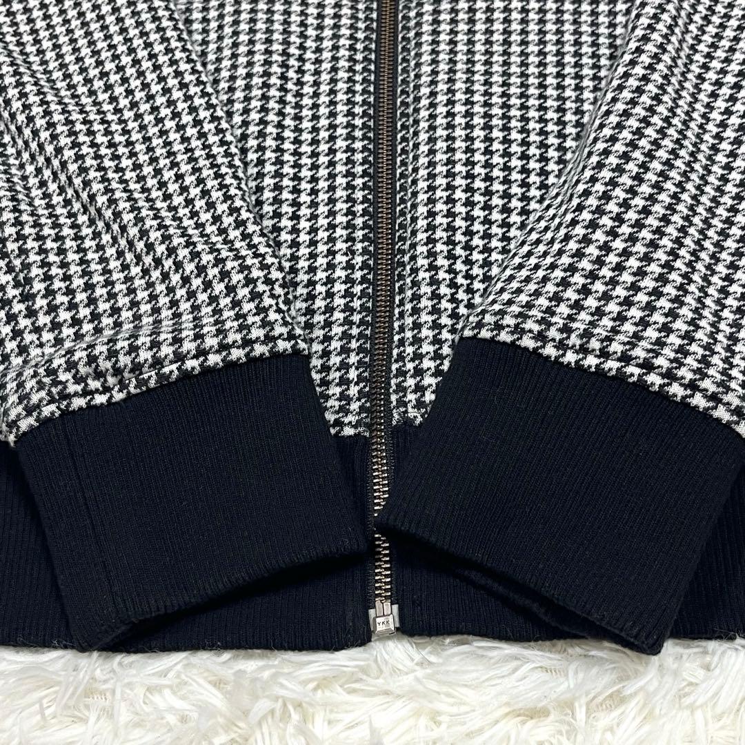 美品✨バーバリーブラックレーベル リバーシブルブルゾン 千鳥格子 ブラック M