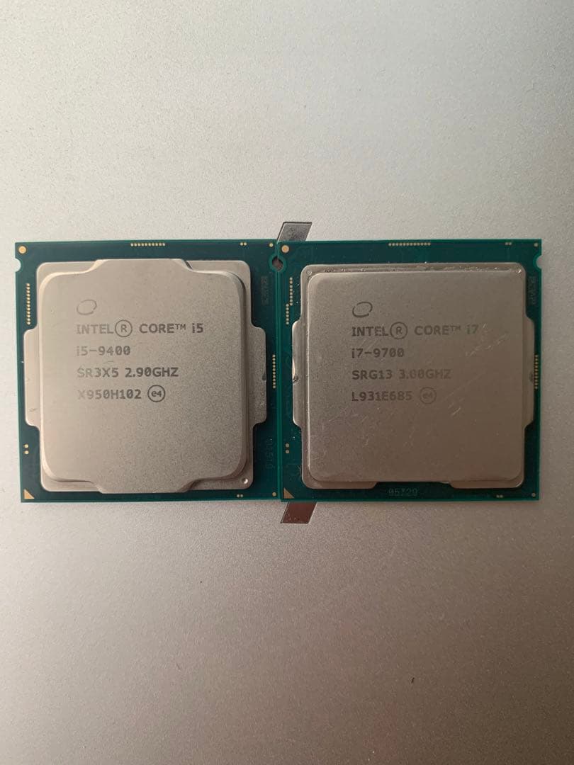 【動作確認済み】Intel Core i5-9400/i7-9700 セット