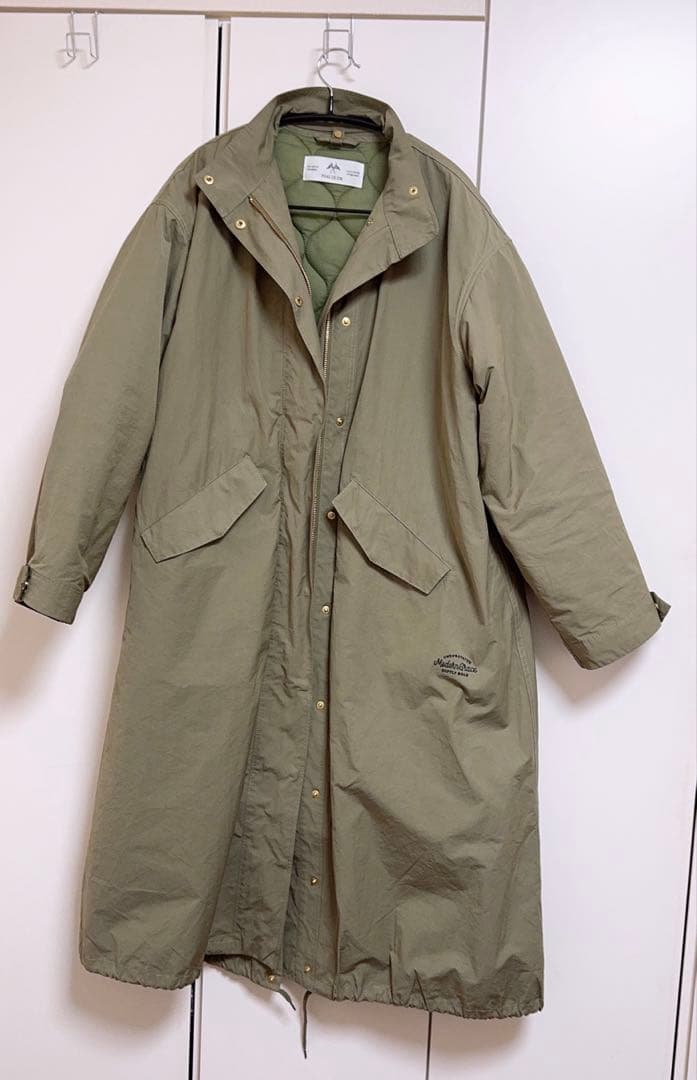 PUAL CE CIN マルチウェイモッズコート カーキ