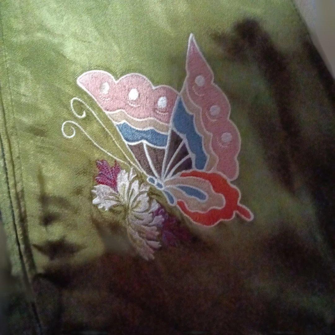 JAPANESE　CLASSIC　SCRIPT 蝶刺繍 スカジャン花旅楽団