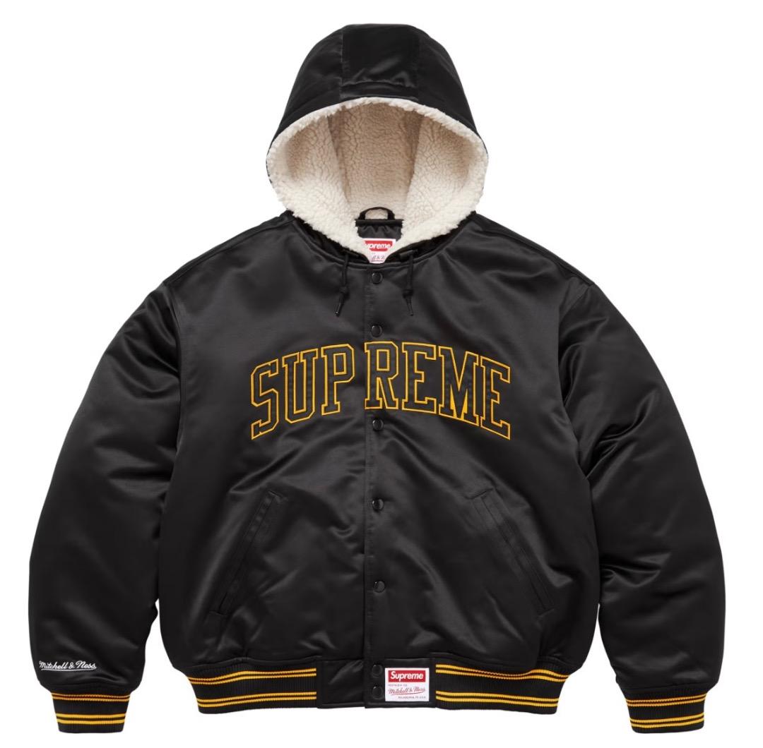 ジャケット・アウター Supreme Lined Hooded SatinVarsity Jacket