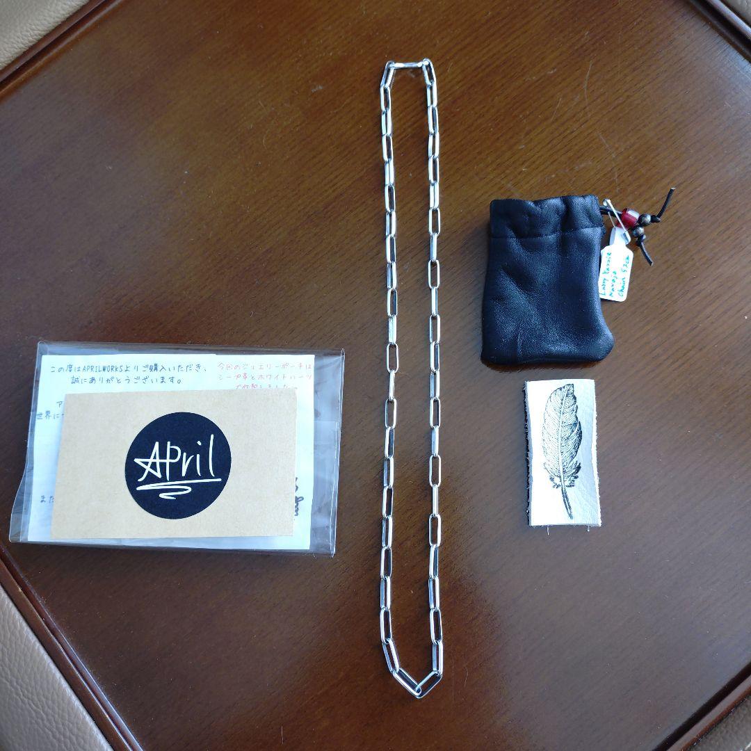 Larry Yazzie ナバホチェーン 細身 ネックレス 約52cm