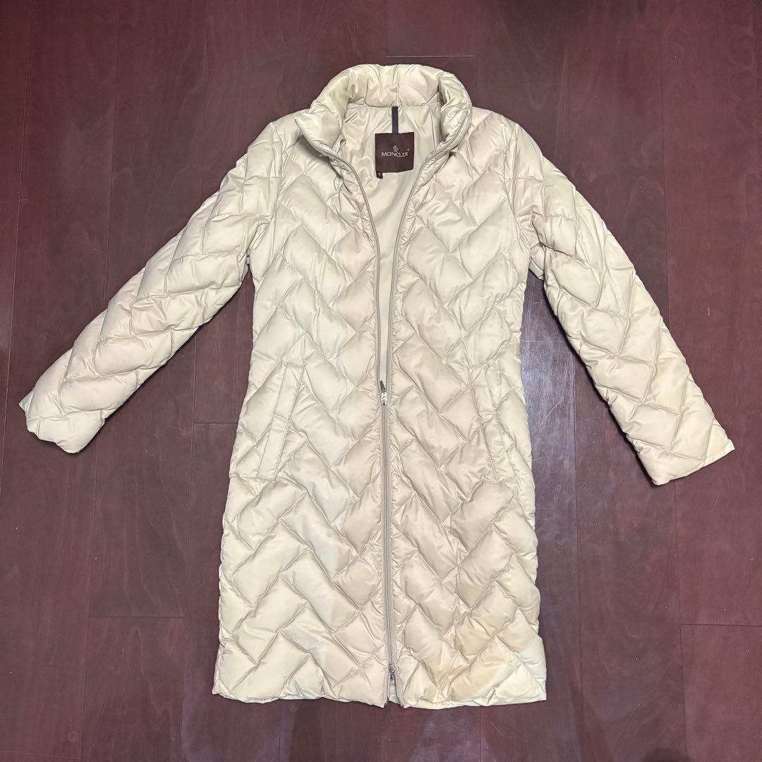 MONCLER モンクレール アイボリー ダウンジャケット サイズ0