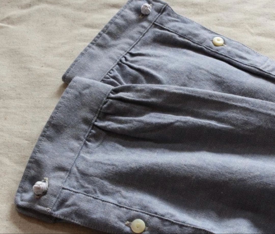 OLD JOE 16 1/2 L バンドカラー シャンブレー シャツ 長袖