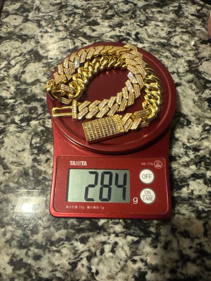 アクセサリー Iced Out Miami Cuban Chain Necklace