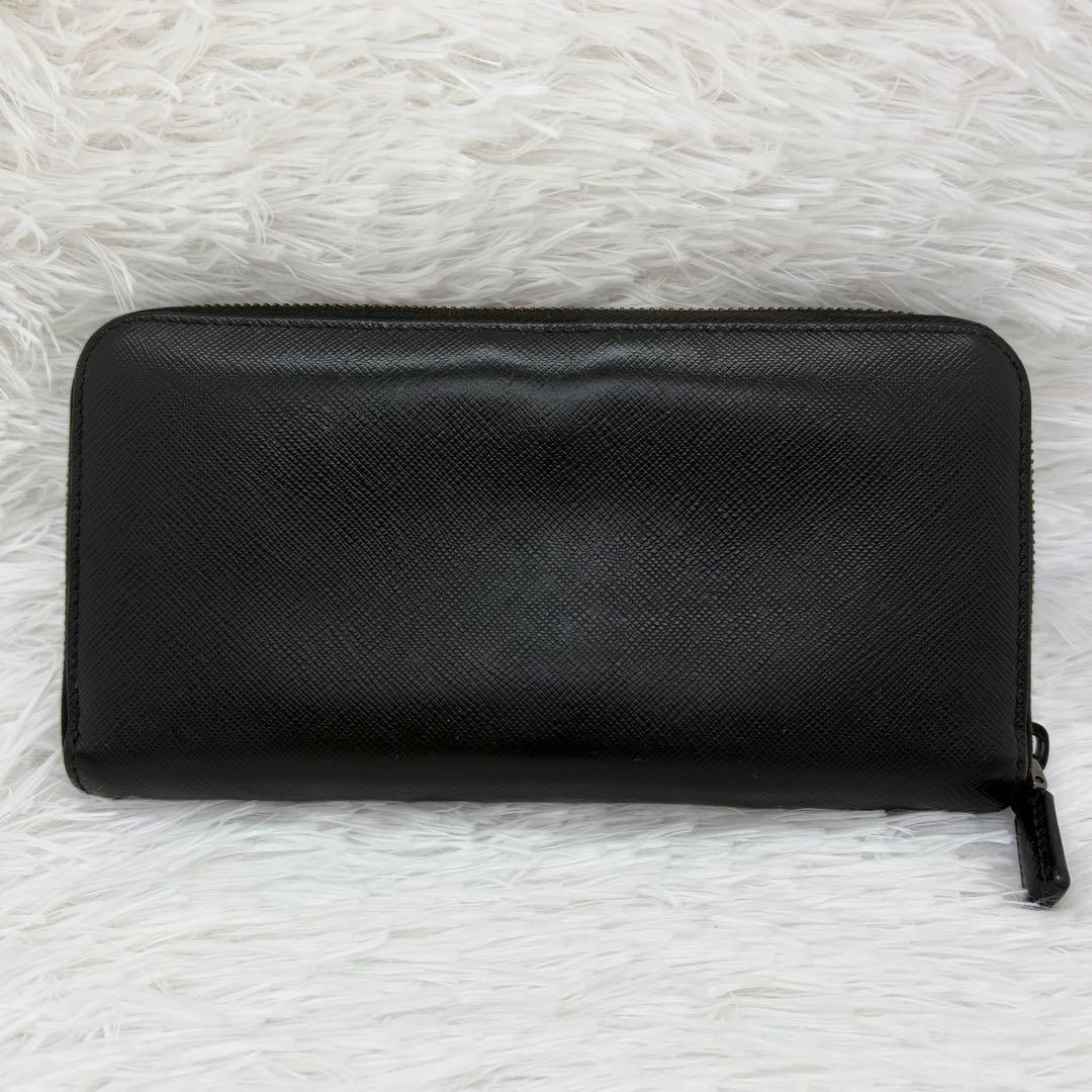 美品✨️プラダ PORTER コラボ　ラウンドファスナー　長財布　レザー 黒