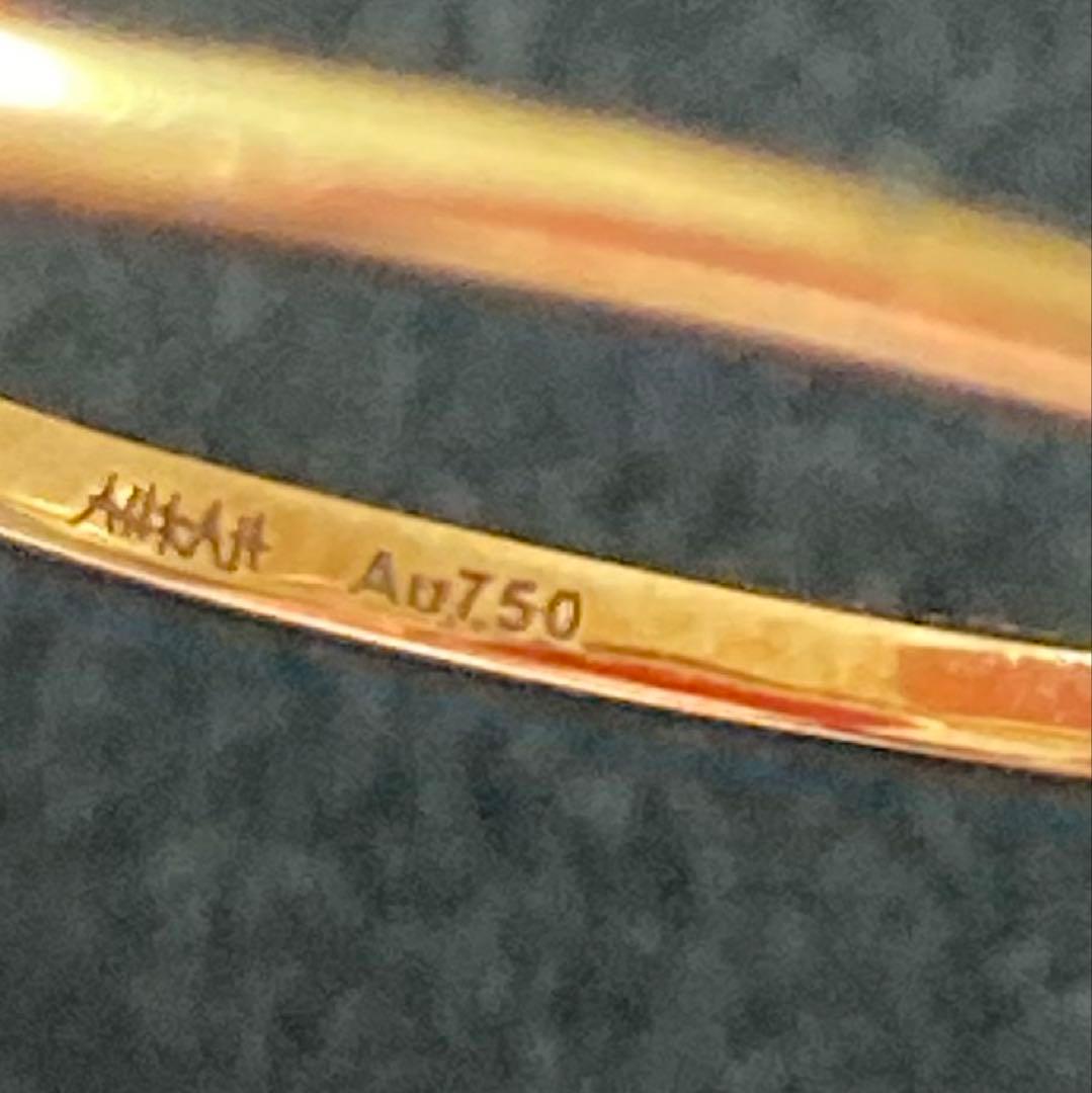 AHKAH アミュレット　お守り　リング　9号　K18YG