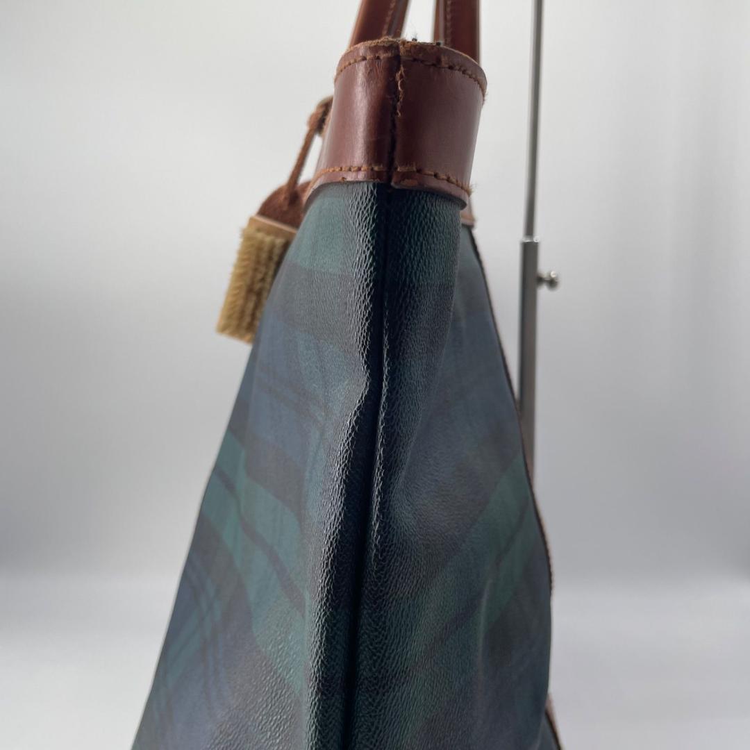 15446✨希少✨ポロラルフローレン 大容量 トートバッグ ブラックチェック