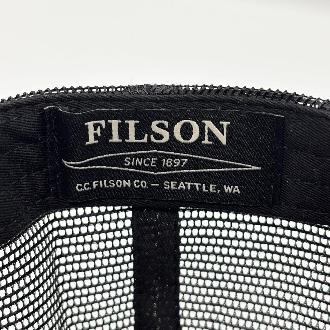 廃盤品 フィルソン ロガーメッシュキャップ 黒 ティンクロス レザーストラップ