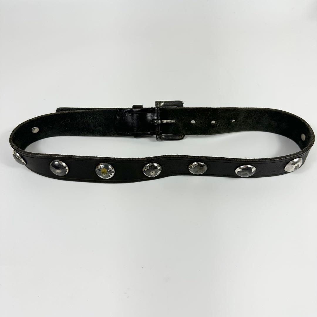 Y's for men レザーベルト 黒 スタッズ シルバー y2k