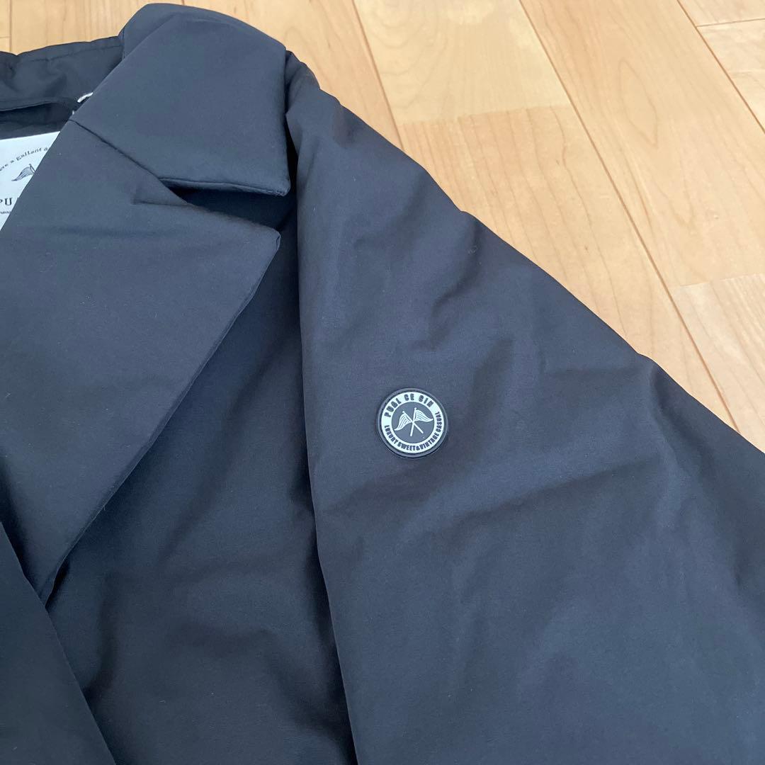 《新品タグ付き》ピュアルセシン 中綿テーラードコート ブラック