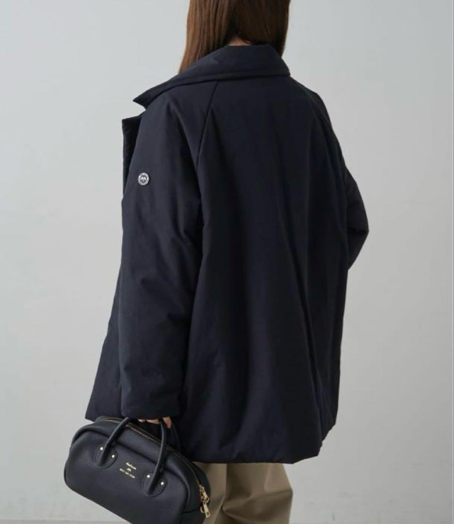 《新品タグ付き》ピュアルセシン 中綿テーラードコート ブラック