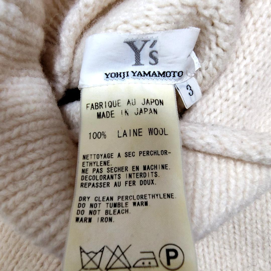 Y's Yohji Yamamoto　ウールニットセーター　タートルネック