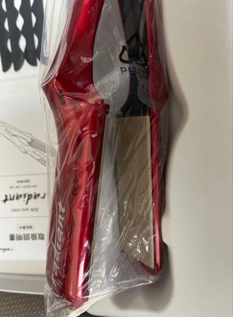 radiant ワイドストレートヘアアイロン レッド