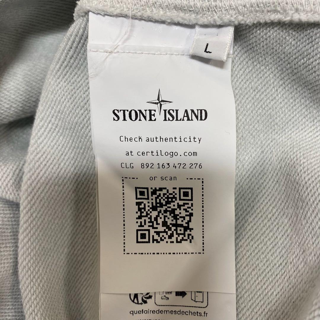 ストーンアイランド 25SS 長袖スウェットトレーナー スカイブルー L