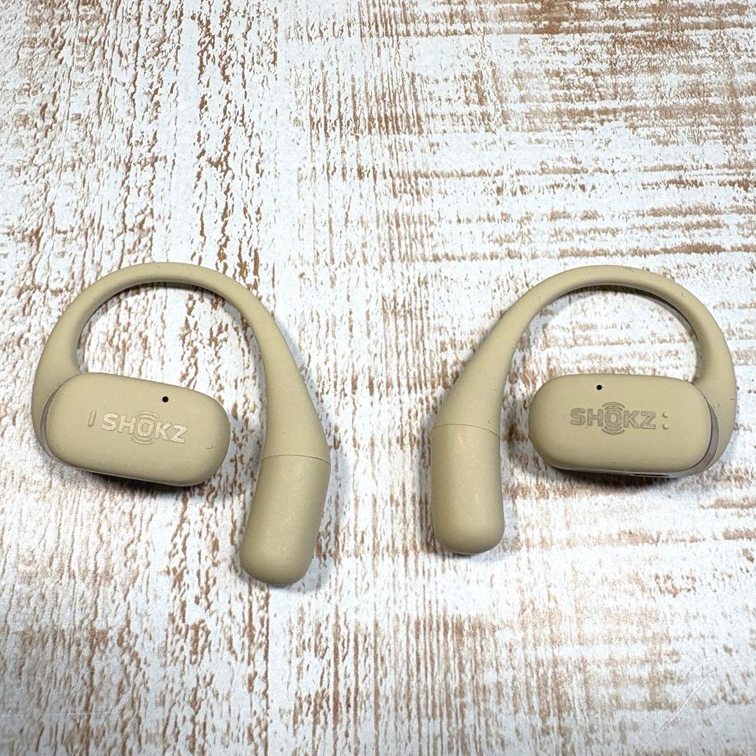SHOKZ OPENFIT ベージュ（オープンイヤー型ワイヤレスイヤホン）