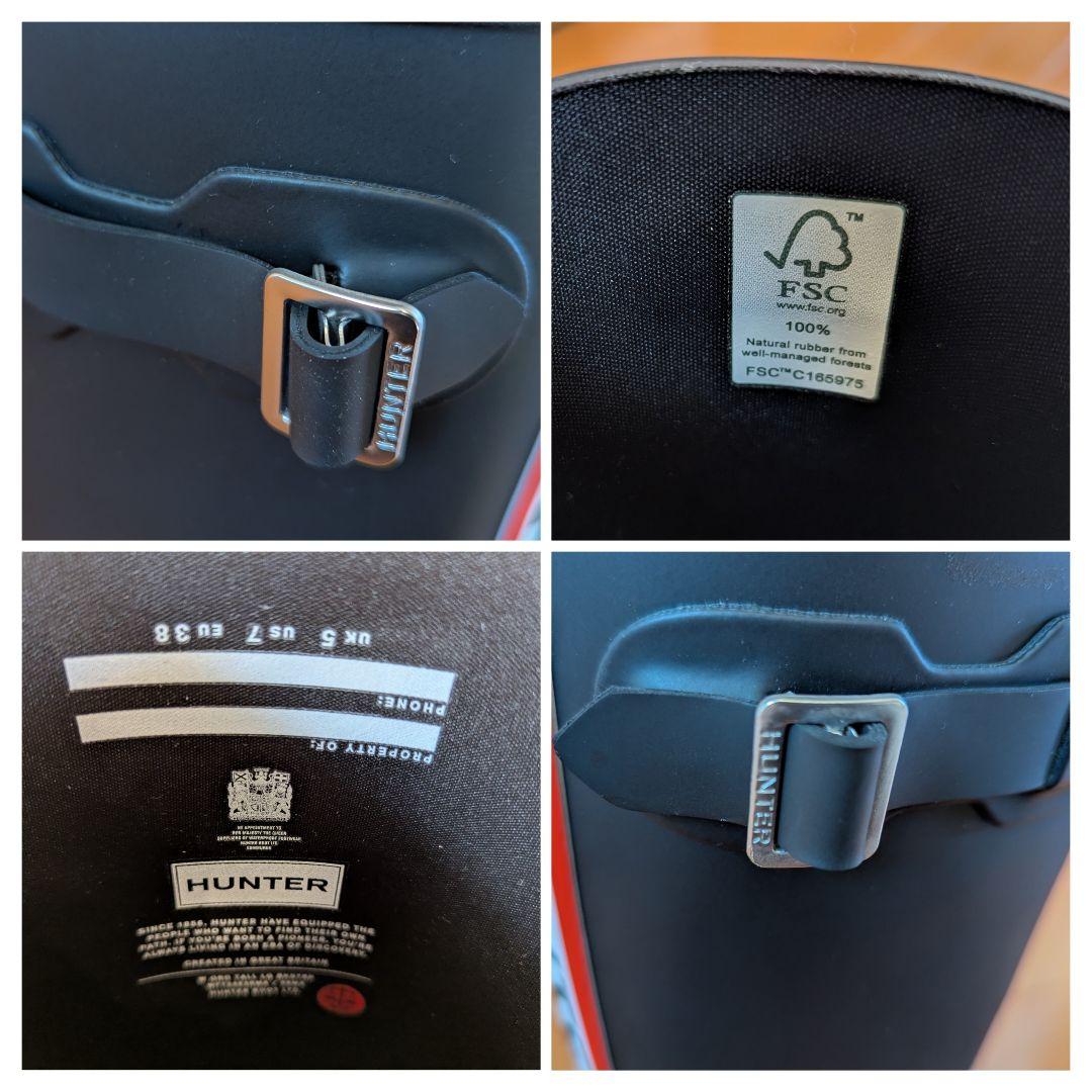 【未使用品】HUNTER ハンター OG トール トリコロール レインブーツ