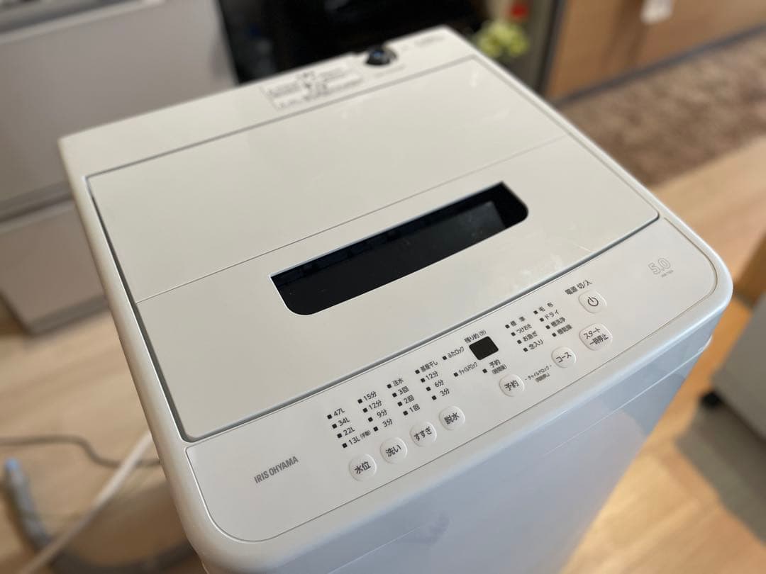 洗濯機 【美品】 縦型 5.0kg アイリスオーヤマ （IAW-T504）