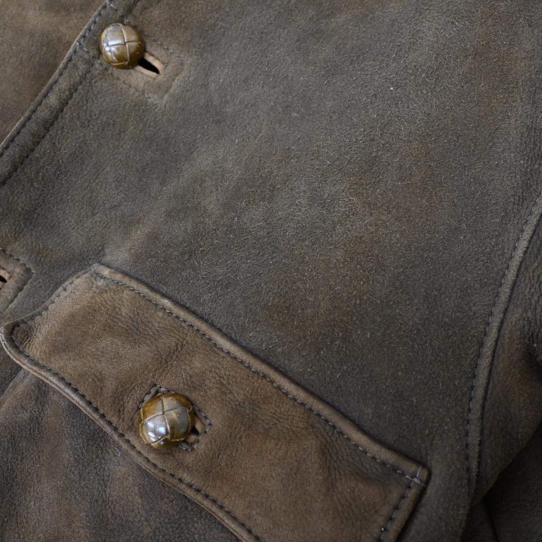 RUFFO ルッフォ ムートン ブルゾン ジャケット カーキ 48536\"