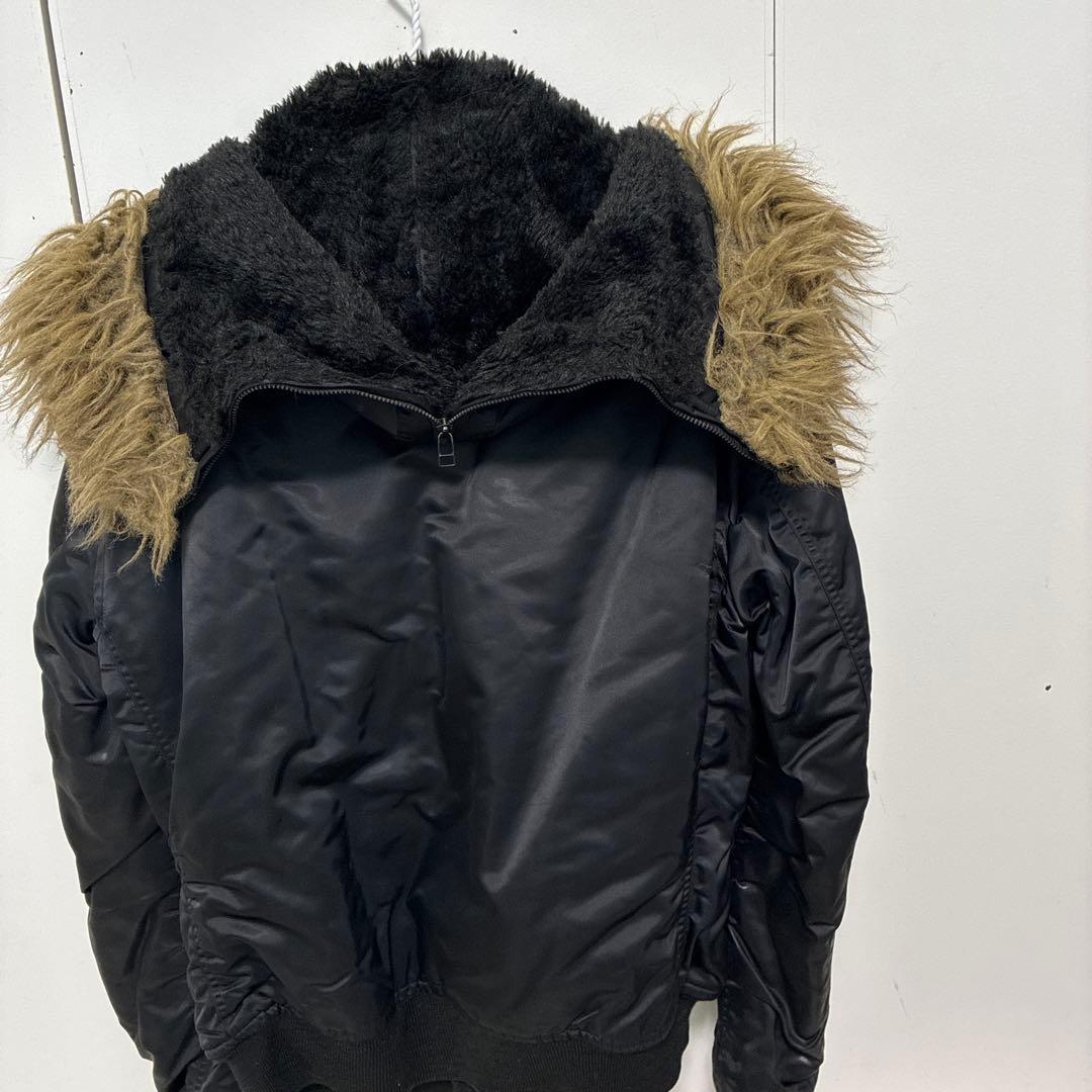 ヒステリックグラマー　ブラックファー付きジャケット