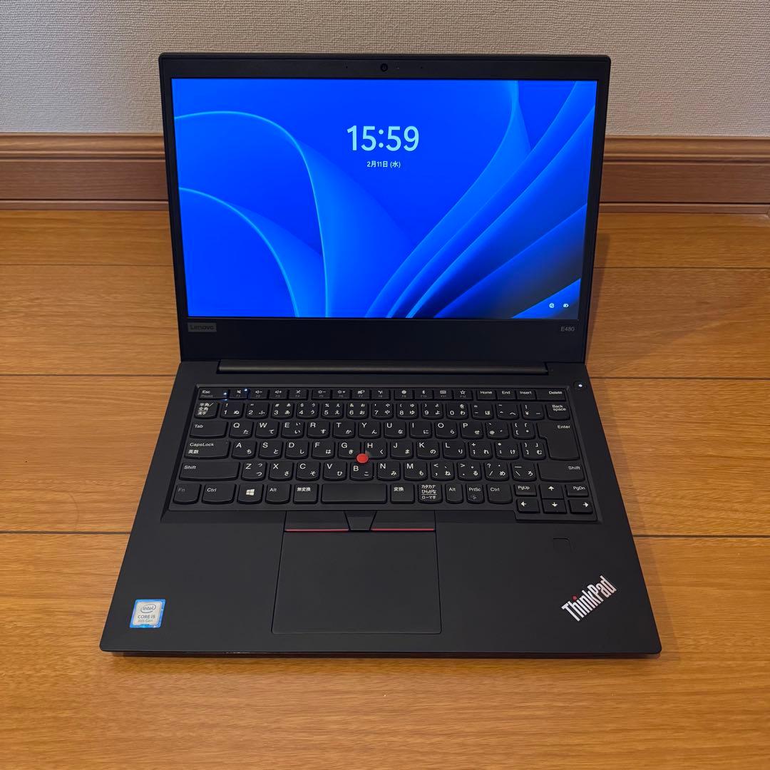 Windowsノート本体 Lenovo Thinkpad E480 8GB 256GB Win11 Pro