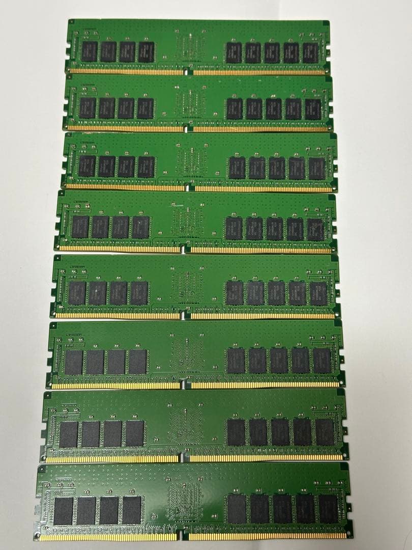 DDR4 2400MHz 16GBメモリモジュール8枚セット