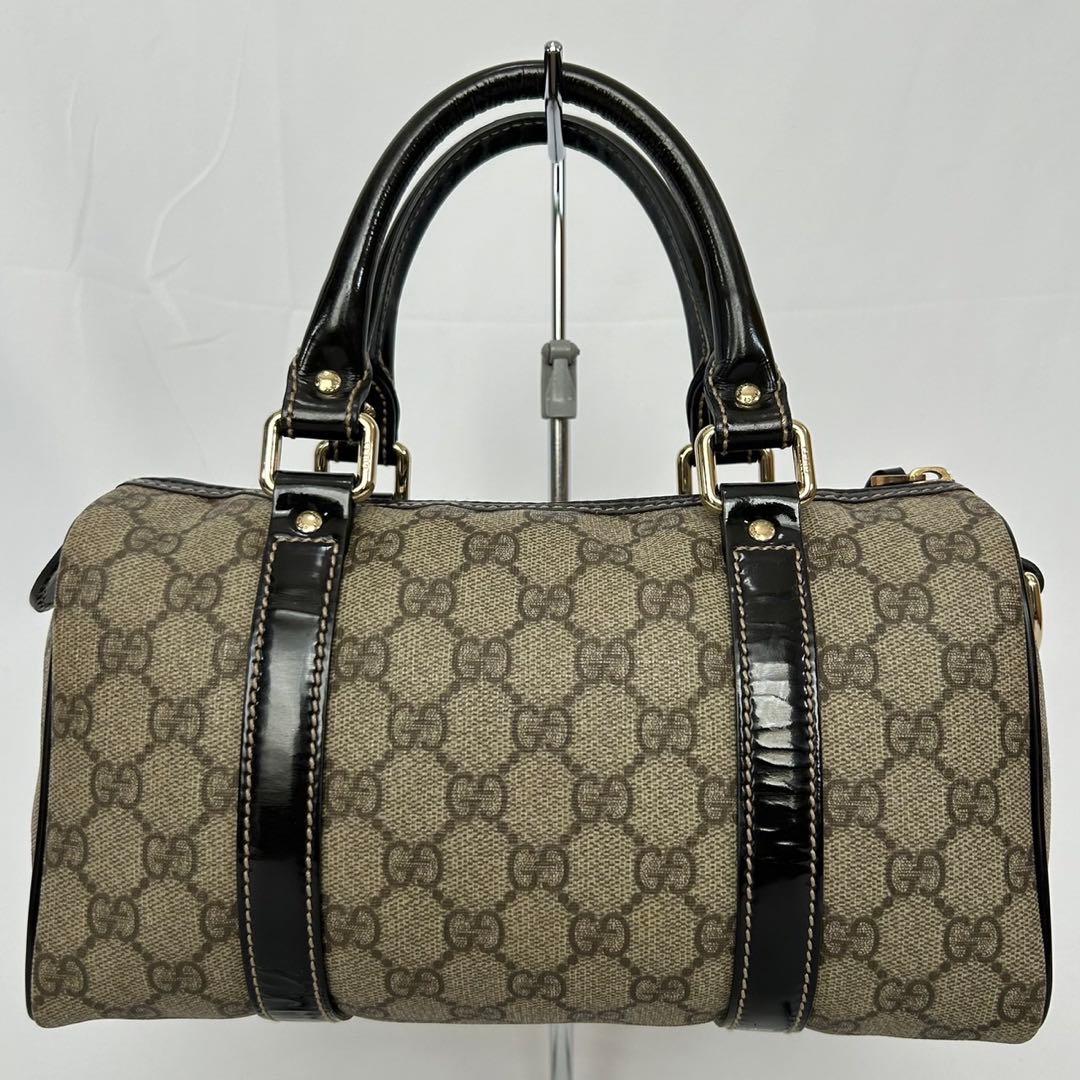 【極美品】グッチ 193604 493075 GGスプリーム ミニボストンバック