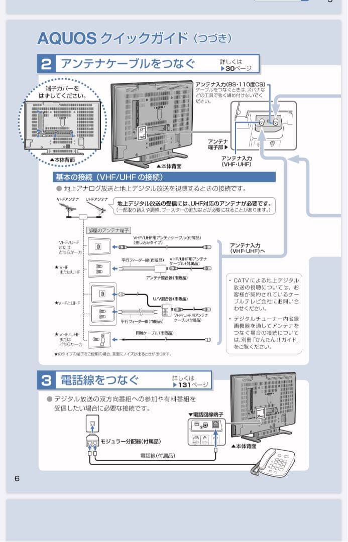 SHARP テレビ TV 52V 2007年製 シャープ