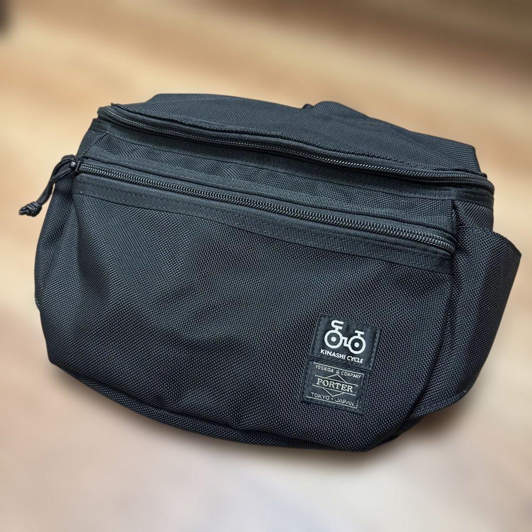 【希少】木梨サイクル　ポーター PORTER コラボボディバッグ