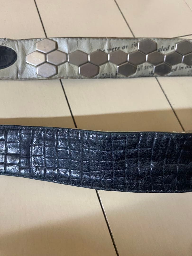 【希少レア！】KMRii ケムリ パイソン 白蛇 レザーベルト ハード 激シブ