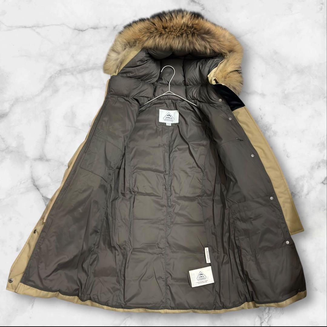 美品✨ピレネックス グルノーブル ダウンジャケット ラクーンファー ベージュ