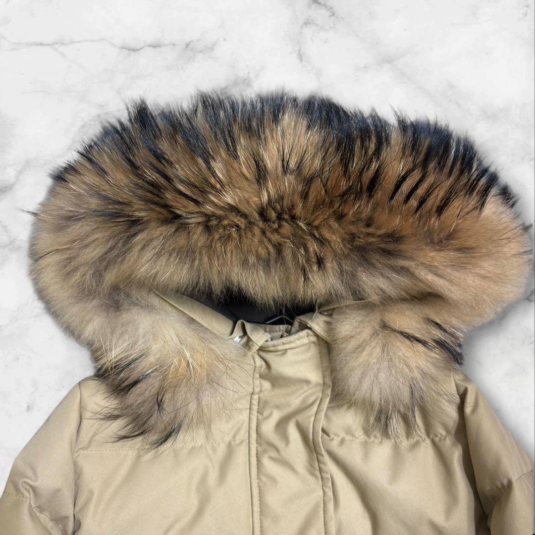 美品✨ピレネックス グルノーブル ダウンジャケット ラクーンファー ベージュ