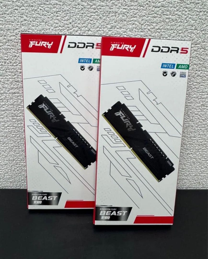 キングストン FURY デスクトップPC用メモリ DDR5 2枚