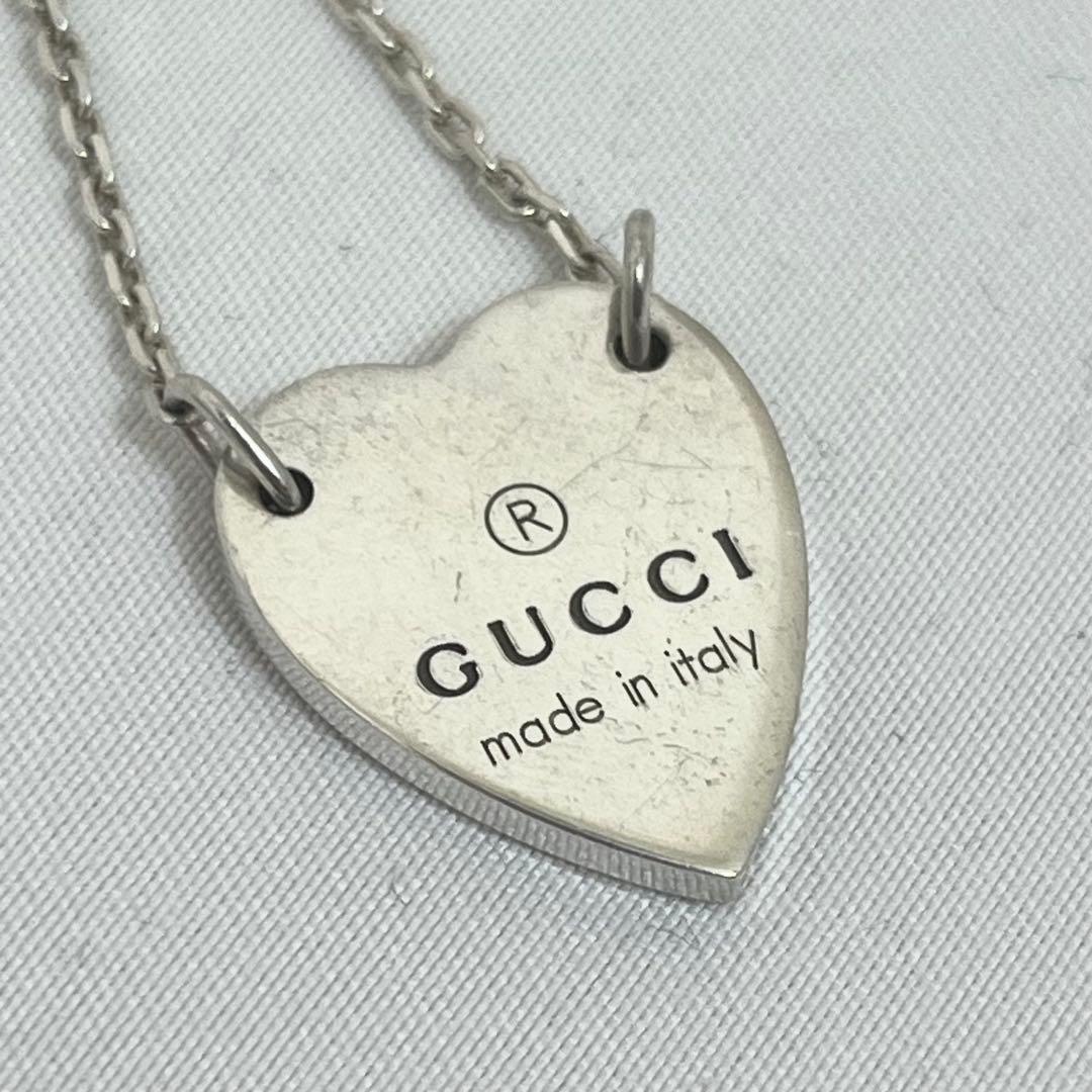 GUCCI グッチ ハート ネックレス 925 シルバー 45cm