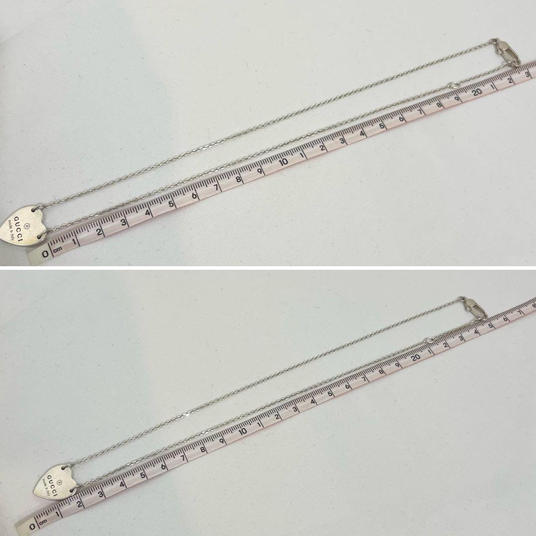 GUCCI グッチ ハート ネックレス 925 シルバー 45cm