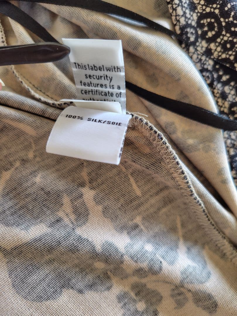 美品♡DVF　シルク　花柄レースプリント　ラップワンピース　カシュクール　US4