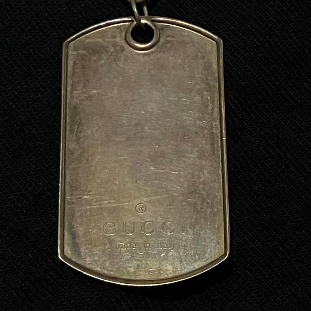 gucci ドッグタグ　ネックレス　Silver925 シルバー　銀　ビンテージ