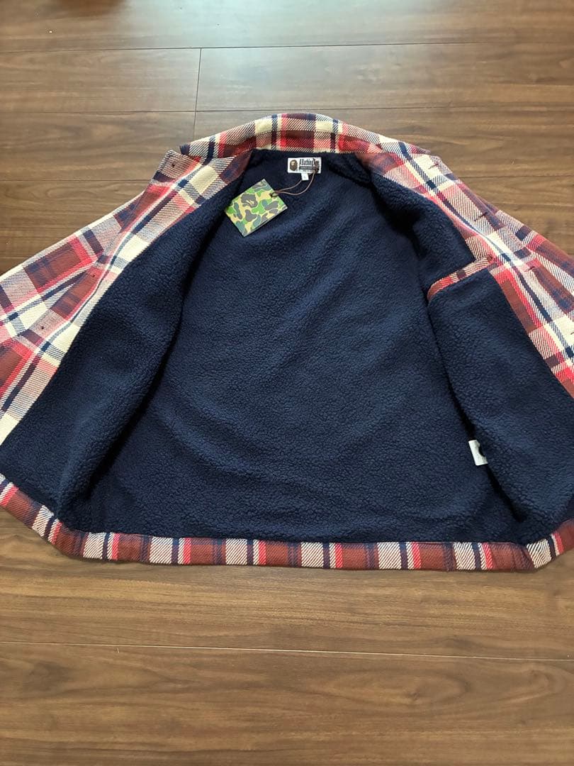 に*こ様 美品‼️ ラブジェネジャケット　赤チェック CPOジャケットＬ　送料無