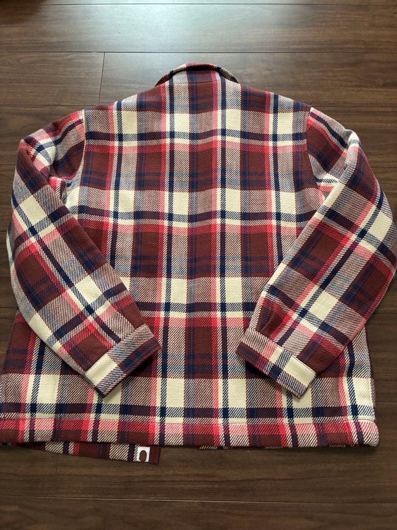 に*こ様 美品‼️ ラブジェネジャケット　赤チェック CPOジャケットＬ　送料無
