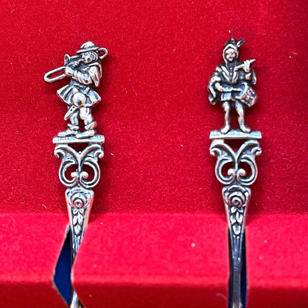 クリストフウィドマン 銀製スプーン6客セット 中世の音楽家 シルバー835