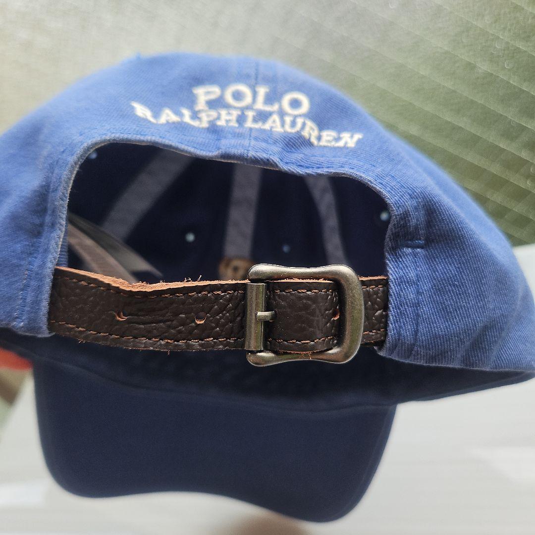 美品⭐ポロラルフローレン ポロベア刺繍 ベースボールキャップ 水色