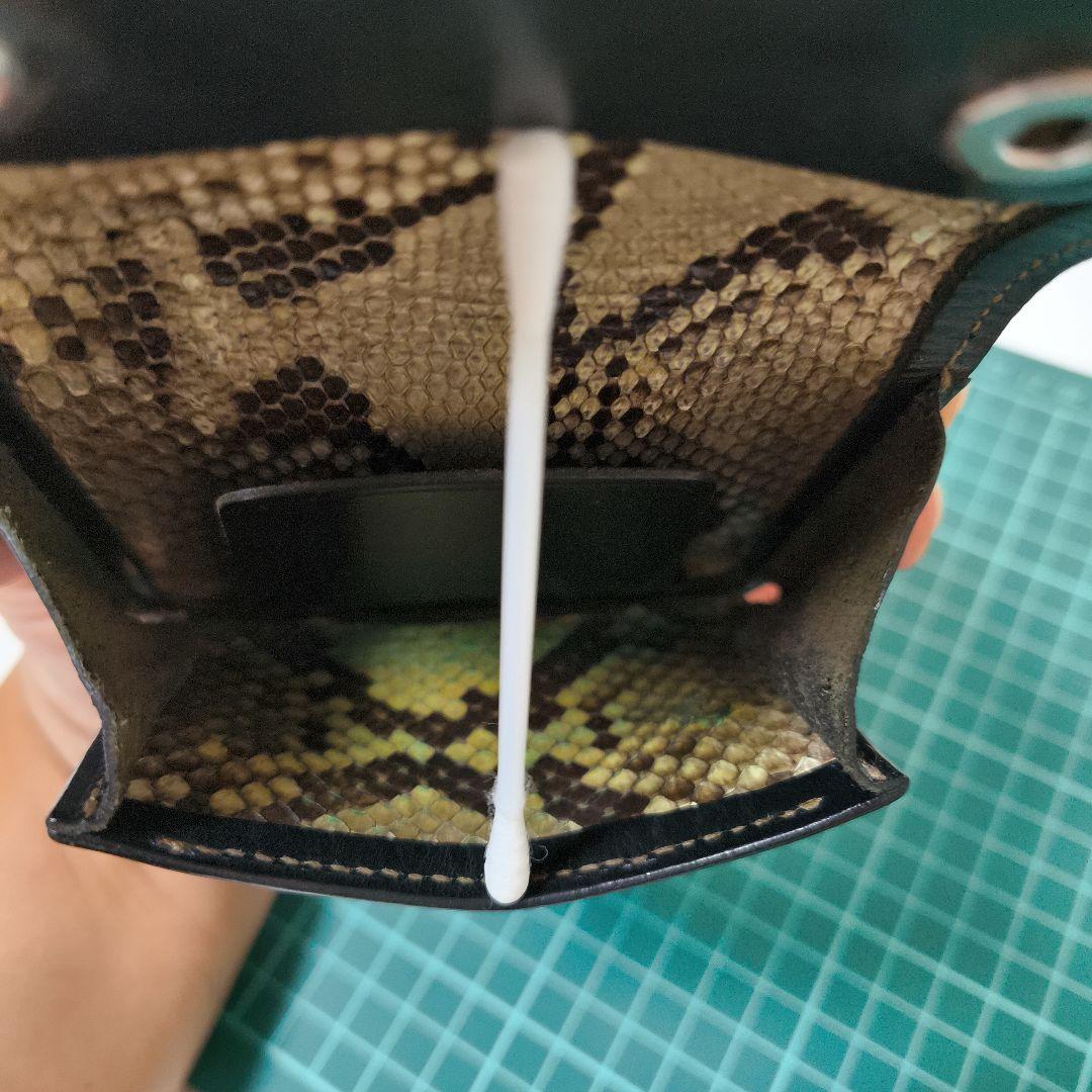 ★ラストクロップス LCタング サドルプルアップレザー ブラック　パイソン