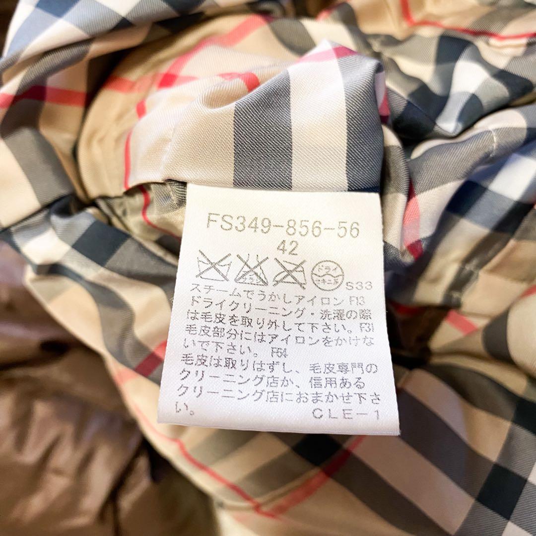 3way✨バーバリーロンドン　ダウンジャケット　ノバチェック　大きいサイズ42