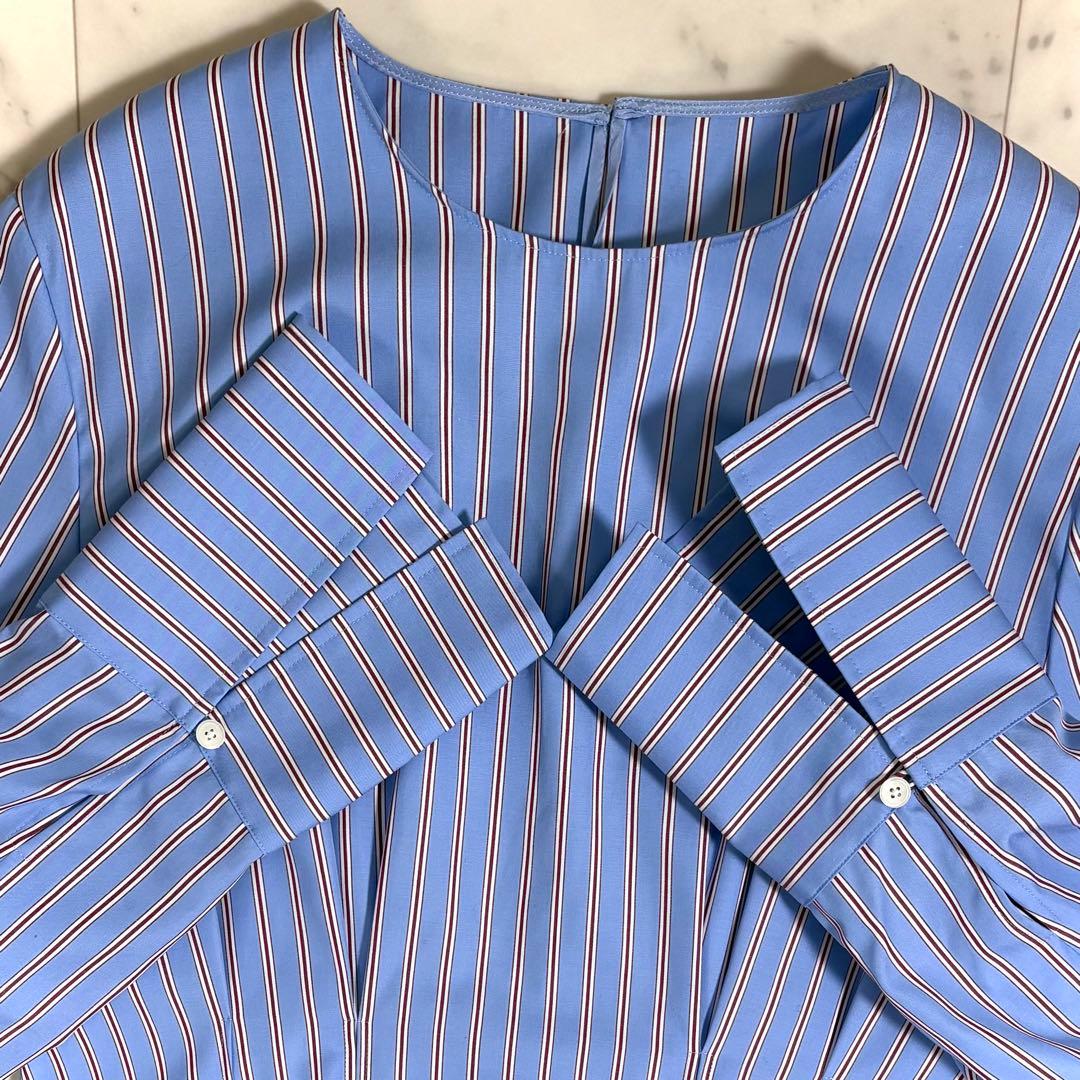 美品 マカフィー トゥモローランド コットンブロードプルオーバーブラウス 洗える