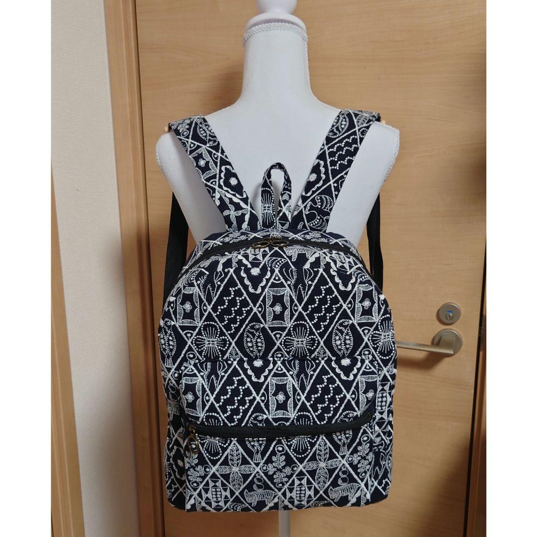 symphony navy　ミナペルホネン　リュック